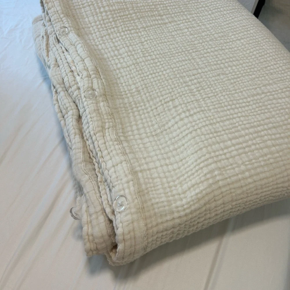 🖤West Elm Dreamy Gauze Cotton Duvet Cover 🖤